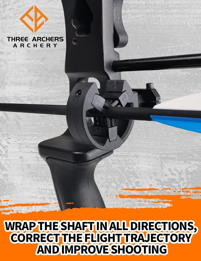 THREE ARCHERS Archery Arrow Rest Brush Capture Arrow Rest for Compound & Recurve Bow Hunting Whisker Arrows Stand Targeting & Hunting Accessories - Image 4